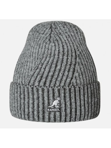Kangol Hat - 2-Tone Cuff Pull On Light Grey / Dark Grey